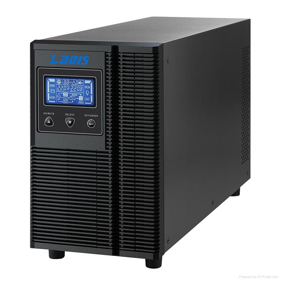 雷迪司G3KL 3kVA在線式UPS電源 2400W智能液晶顯示，為關(guān)鍵設(shè)備提供1小時(shí)備用電力保障